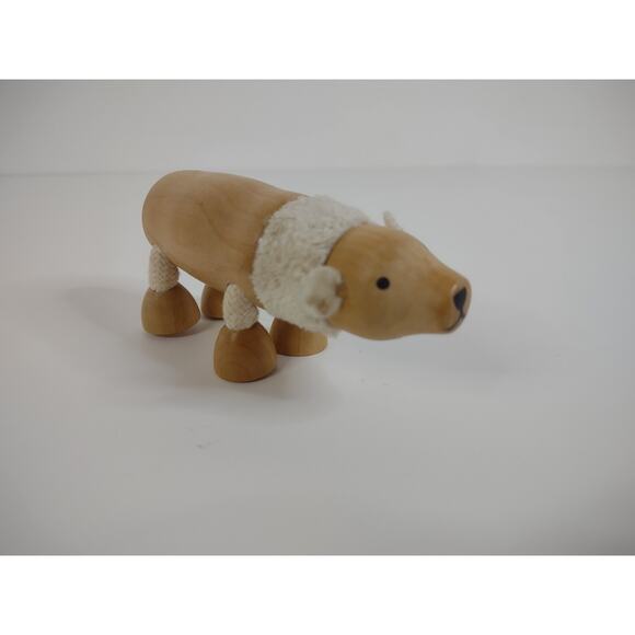 Anamalz Eco Natural Wooden Posable Animal Toys Lot Of 6 Elephant Crocodile - Picture 4 of 13